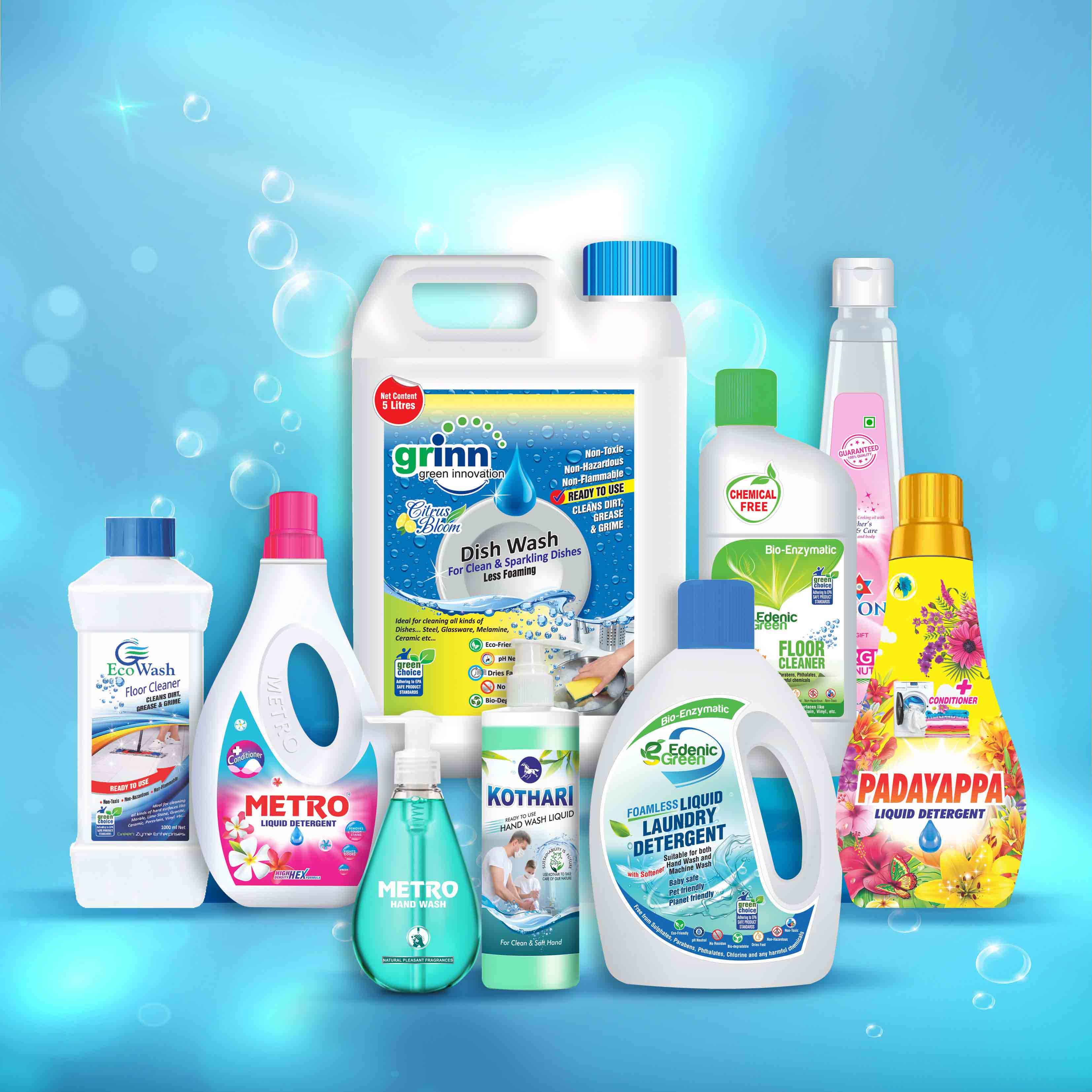 Label design for                                             bottles and containers